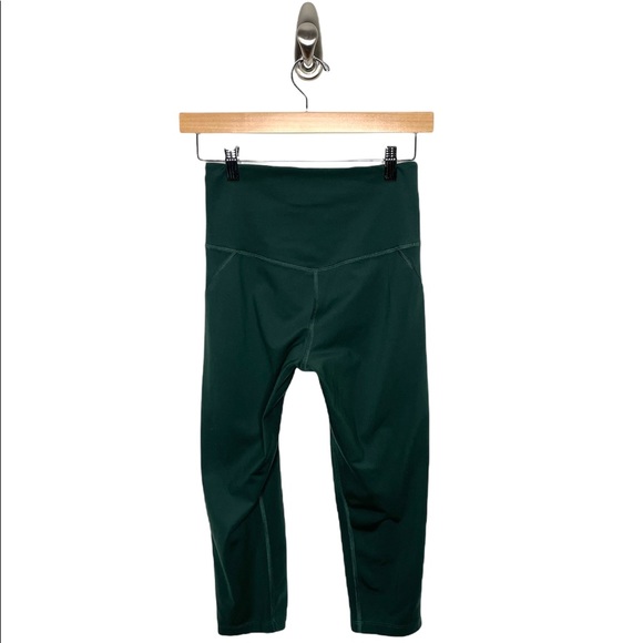 Girlfriend Collective | High Rise Compression Crop Legging Moss Small 19.5” - Picture 6 of 7